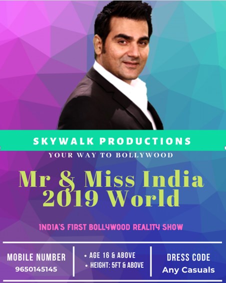 Mr & Miss India 2019 World Audition & Online Registration 