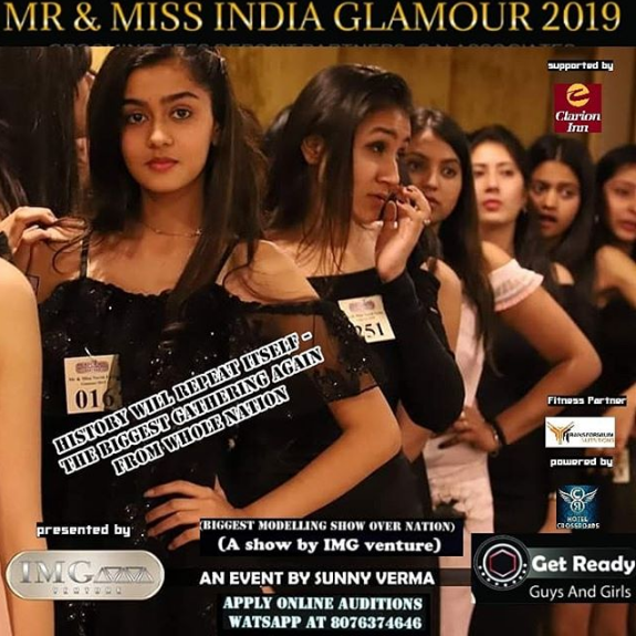 Mr & Miss India Glamour 2019 Auditions