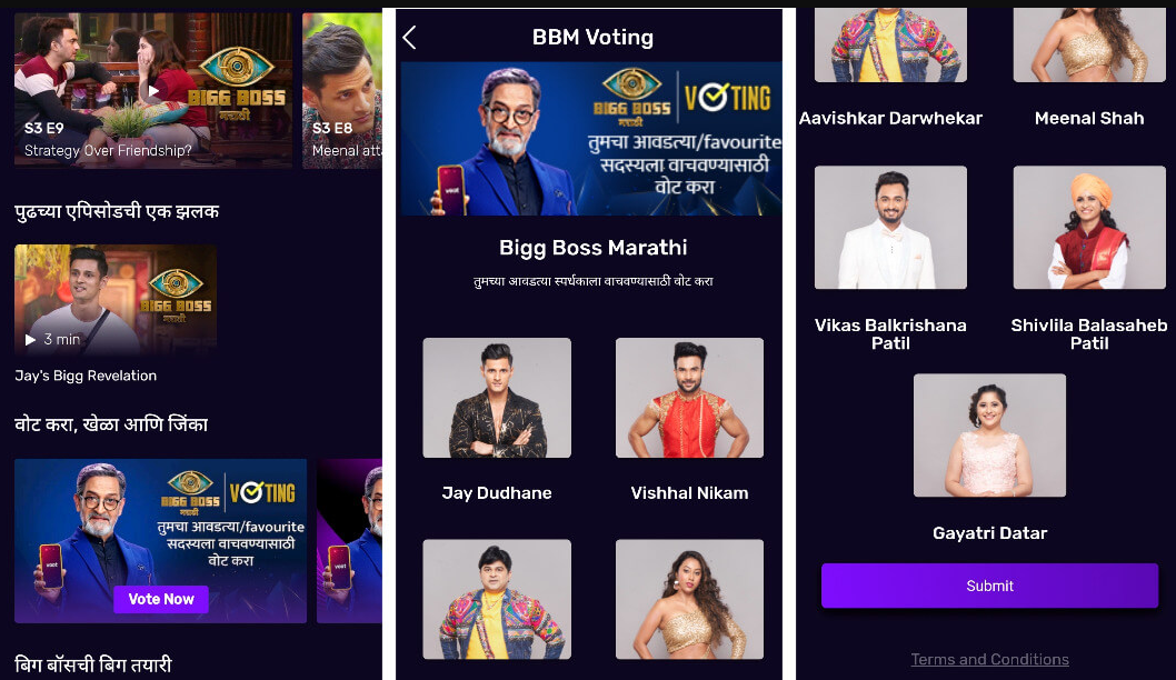 Bigg Boss Marathi Vote Season 3